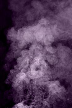 purple smoke on a black background