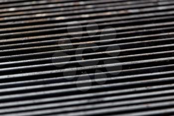 Grill on the barbecue grill as background .