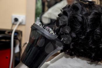 hairstyle of hair in a beauty salon
