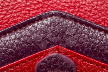 background of red leather