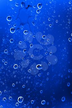 Blue Abstract Water Drops Background