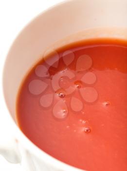 tomato juice. macro