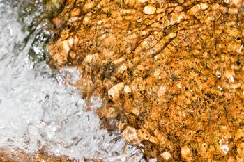 Background of water and stone