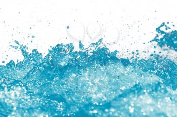rough water on a white background