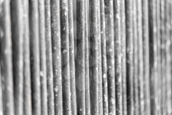 metal fence as background