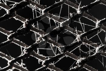 abstract background of old metal fence