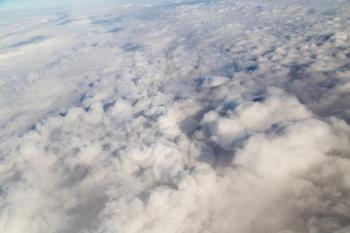 clouds. view from the airplane