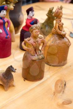 Russian figurines of clay