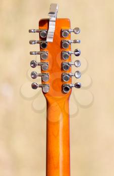twelve-string guitar fretboard