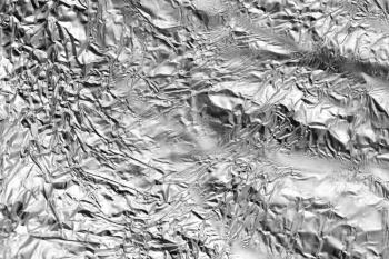 silver foil as a background