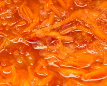 background of roasted tomato and carrot