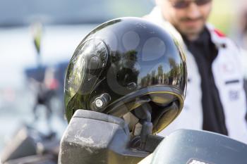 helmet for riding a motorcycle