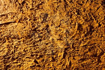 Clay wall in golden light as background .