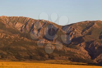 Beautiful mountains of the Tien Shan range in Kazakhstan .
