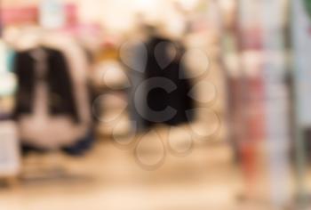 Bokeh in the shop as a background .