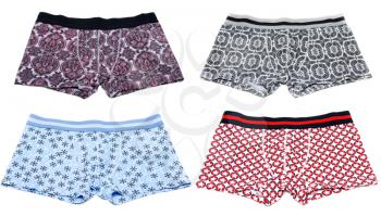 Royalty Free Photo of Four Pairs of Boxers