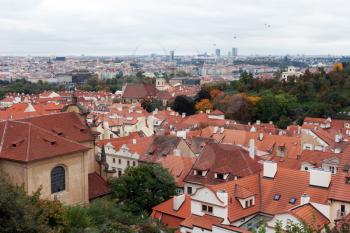 Royalty Free Photo of a Bunch of Houses in Prague