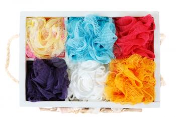 Royalty Free Photo of a Bunch of Loofahs
