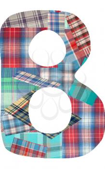 Royalty Free Photo of a Plaid Letter 