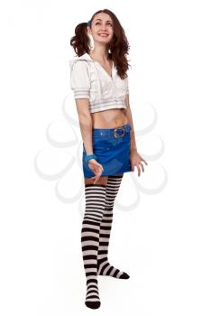 Royalty Free Photo of a Young Woman in Tights