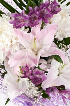 Royalty Free Photo of a Bouquet With Lilies