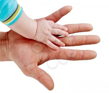 Royalty Free Photo of a Father and Son Holding Hands