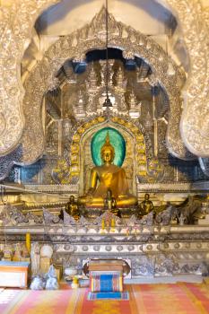 Golden Buddha statue at the temple
