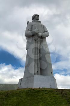 MURMANSK, RUSSIA - JUNE 8: Monument to the Defenders of the Soviet Arctic during the Great Patriotic War, commonly called Alyosha, on June 8, 2015 in Murmansk, Russia.