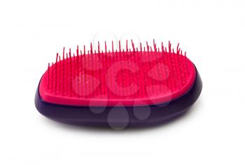 Pink comb Innovative. Isolate on white.