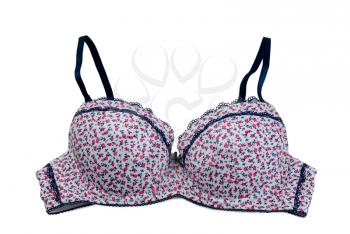 Bra with pattern, isolate on a white background