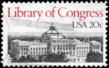 Royalty Free Photo of 1982 US Stamp Shows Library of Congress