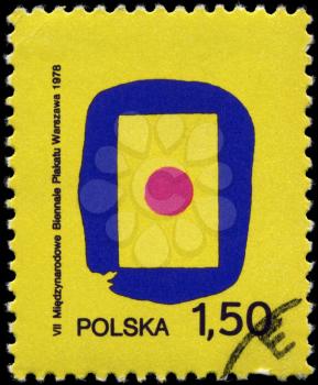 POLAND - CIRCA 1978: A Stamp printed in POLAND shows the Poster, from the series 7th International Poster Biennale, Warsaw, circa 1978