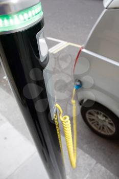 Royalty Free Photo of an Electric Car Charging