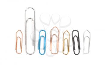 Royalty Free Photo of a Bunch of Paperclips