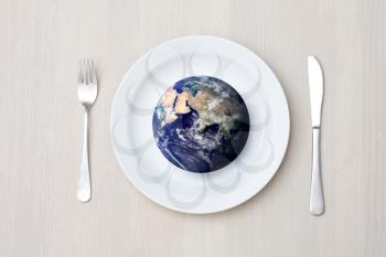 Royalty Free Photo of a World Hunger Concept