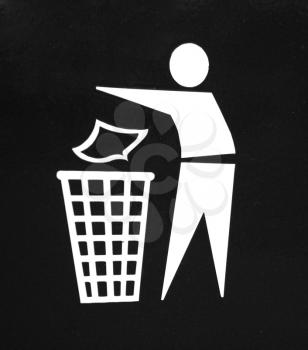 Royalty Free Photo of a Waste Icon