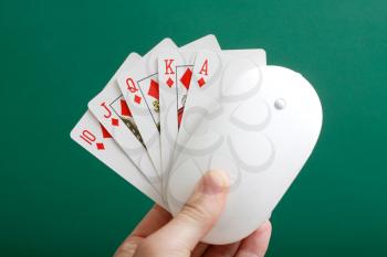 Royalty Free Photo of an Online Gambling Concept