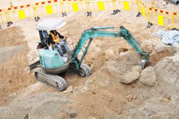 Royalty Free Photo of an Excavator