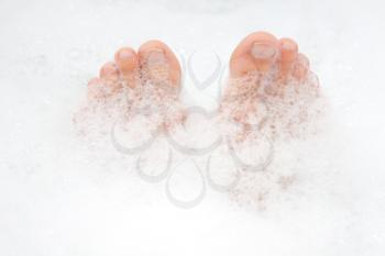 Royalty Free Photo of Soapy Feet