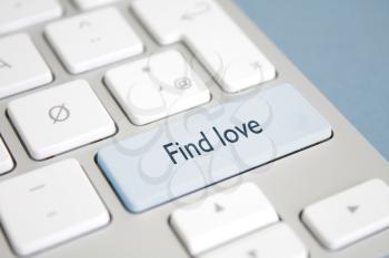 Royalty Free Photo of a Find Love Button on a Keyboard