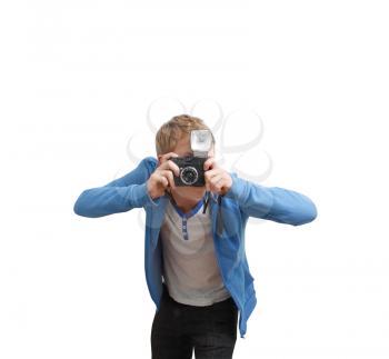 Royalty Free Photo of a Person Taking Pictures
