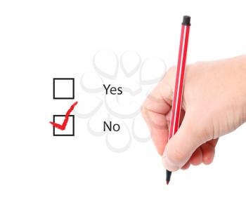 Royalty Free Photo of a Person Doing a Survey