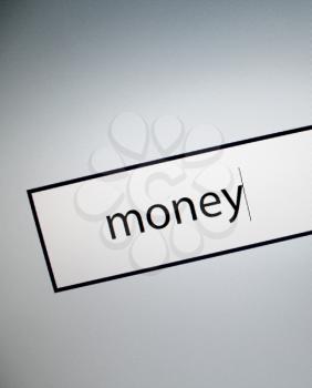 Royalty Free Photo of the Word Money