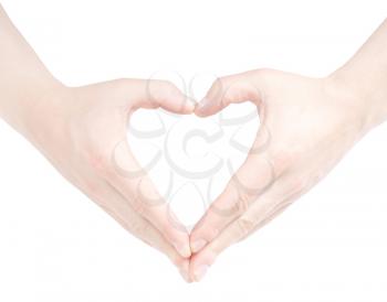 Royalty Free Photo of Heart Shaped Hands