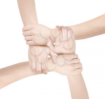 Royalty Free Photo of a Group of Hands