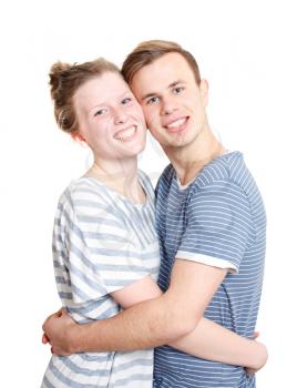 Royalty Free Photo of a Couple Hugging