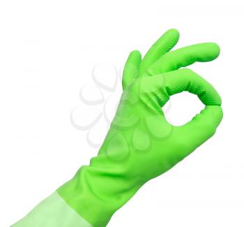 Royalty Free Photo of a Person Wearing a Glove