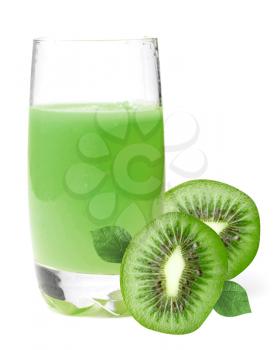 Royalty Free Photo of a Glass of Kiwi Juice