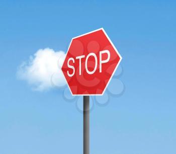 Royalty Free Photo of a Stop Sign
