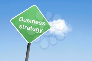 Royalty Free Photo of a Business Strategy Sign